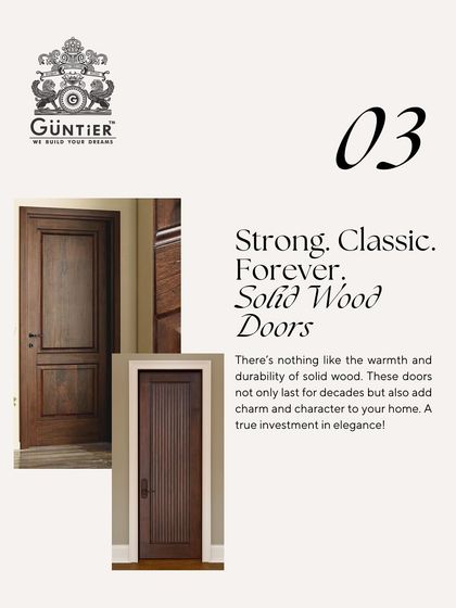 The enduring appeal of solid wood is captured in this classic two-panel door design. Its sturdy construction and rich finish promise durability and a timeless look that never goes out of style.