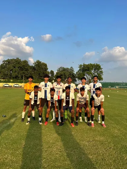 Our U-17 team after their friendly match against Hopes FC.