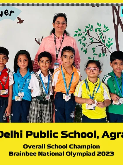 Silver medal winners from the Prep class at DPS Agra, our 2023 National Champions.