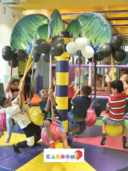 Our merry-go-round swing is a unique attraction that kids absolutely love.