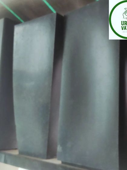 Sleek, rectangular fiber planters.