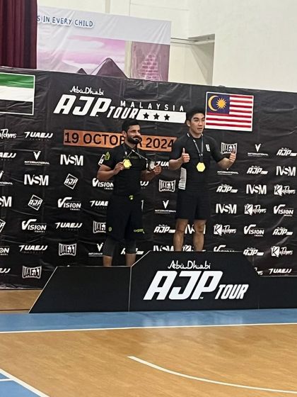 On the podium at the AJP South East Asia Regional in Malaysia. Another day, another set of medals for the team. The journey has just started.