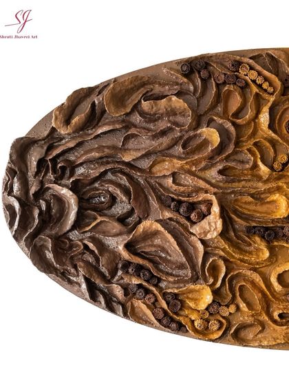 An angled close-up showing the depth and layers of "The Enchanted Abyss." The tactile quality is meant to be felt as much as seen.