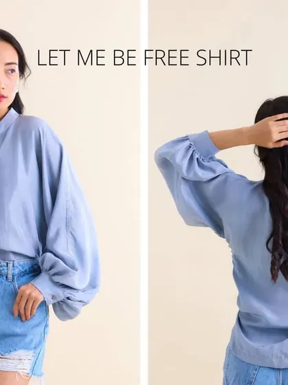 Organic luxury, designed for the free spirit in you. The 'Let Me Be Free' shirt is a sustainably handcrafted piece, made to feel as light as the planet deserves.