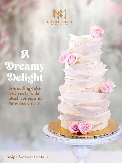 Neeth Medappa - Luxury Wedding & Engagement Cakes Handcrafted Floral Artistry photo 3