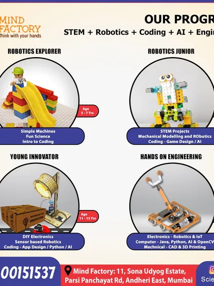 We have a clear learning path for every age. Our programs, from Robotics Explorer for 5-year-olds to Hands-on Engineering for teens, are structured to build skills progressively in robotics, coding, and AI.