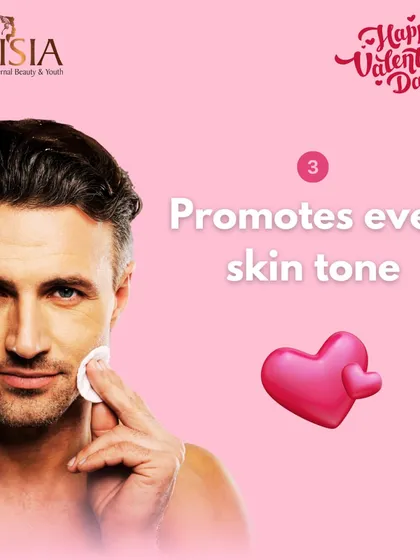 By fighting oxidative damage and restoring the skin barrier, the GLUTA BOOST Facial helps to promote a more even and balanced skin tone.