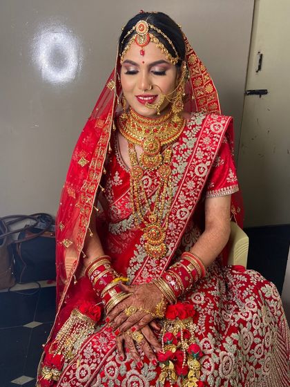 Mitali Jain - Bridal Makeup & Styling Classic Red & Gold Bridal Looks photo 21