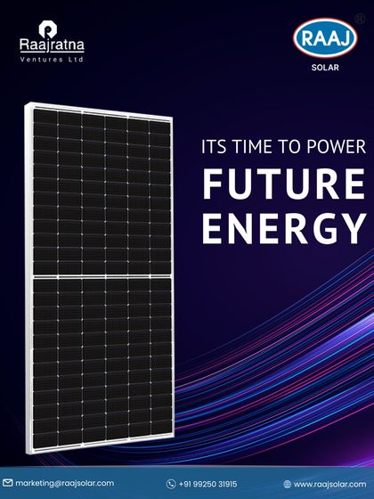 Raaj Solar - Utility-Scale & Industrial Solar Projects Our Advanced Solar Modules photo 42