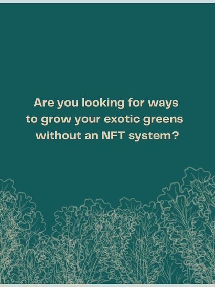Are you looking for ways to grow your exotic greens without an NFT system? Our online webinar has the answers.