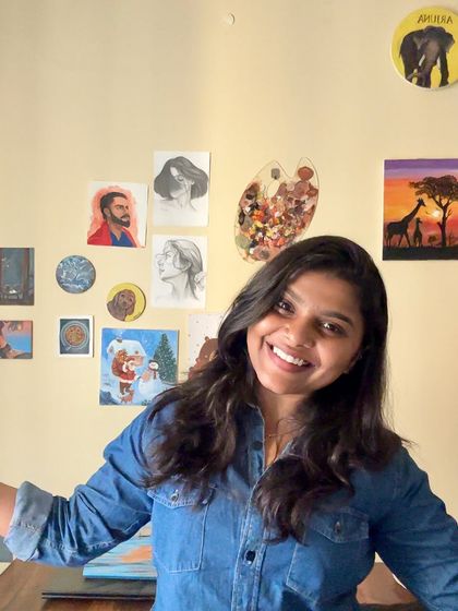 Sumana M - Commissioned Art & Custom Portraits Behind the Easel photo 3