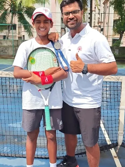 Celebrating a hard-earned silver medal from the ITF Asia 12 & Under Team Competition. This is the result of years of dedication and a training program that prepares players for the pressures of international finals.