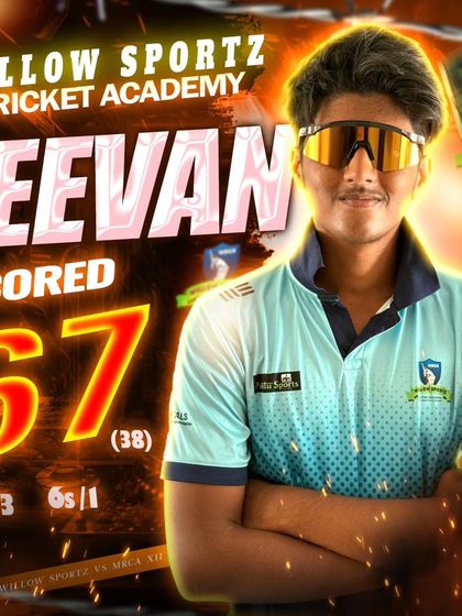 Congratulations to Jeevan for his quickfire 67 off 38 balls. This showcases the aggressive, positive cricket we encourage our players to play.