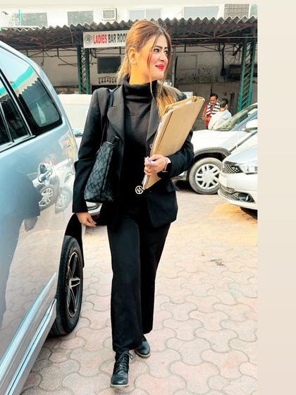 Walking out of the Ladies Bar Room at Tis Hazari. Where there is a will to fight for justice, you will always find a lawyer ready to lead the way.