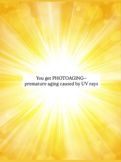 The result of excessive sun exposure is photoaging, which is premature aging caused directly by UV rays. This process damages your skin's structure and appearance.