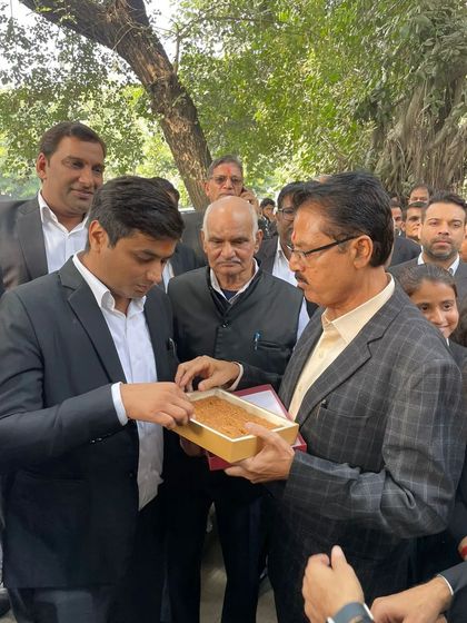 Sharing sweets after filing my nomination. A sweet start to a new chapter of service.