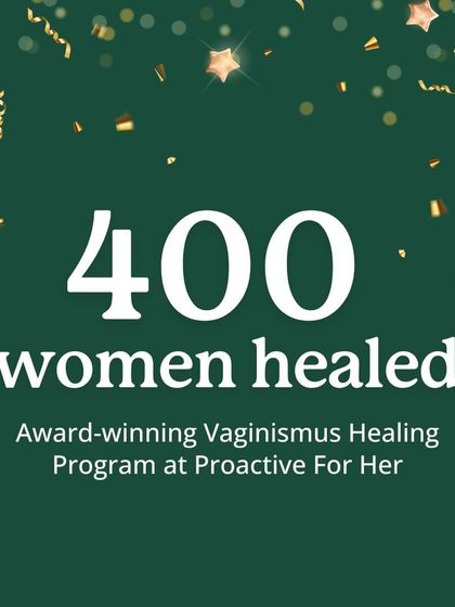 We are so proud to announce that our Vaginismus Healing Program has empowered 400 women to heal. This milestone represents real lives transformed and taboos broken.