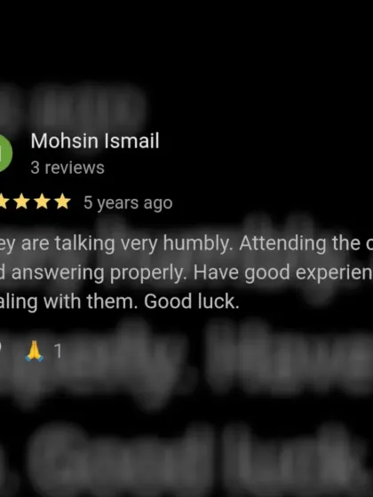 Positive feedback on our communication and customer service. We believe that a successful partnership is built on being humble, attentive, and responsive to your needs.