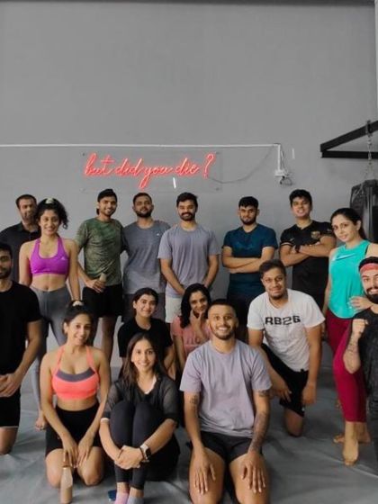 The whole gang after a packed class. The energy in a full house is unbeatable.