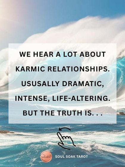 We often associate karmic relationships with drama and intensity. But the truth is much more subtle and profound than that. This is the second part of my visual exploration.