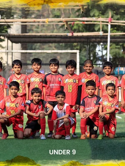 Our Under-9 squad photo from a practice match day against The Football Academy.