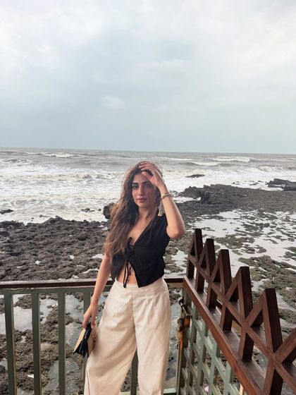 A moment of peace by the sea. Being in nature, especially near the ocean, always helps me feel more grounded and connected to myself.