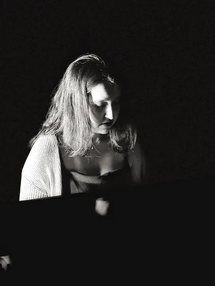 A pensive moment at the piano. Even though I'm a vocalist, the piano is a huge part of my songwriting and creative process.