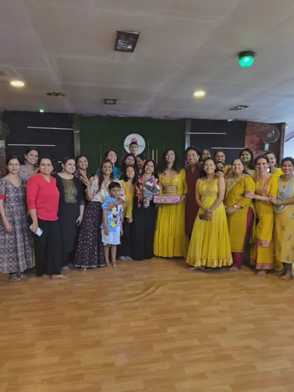 The whole group together after a successful workshop in Bangalore. It was a day filled with learning, laughter, and lots of dancing.