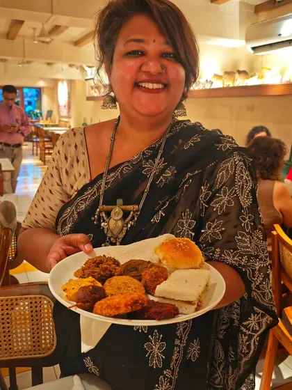 Here I am, in my element! Nothing makes me happier than sharing a plate of food made with love. This is the joy I bring to every supper club and catering event.