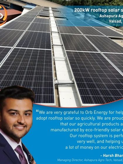 Orb Energy - Rooftop Solar Power Systems Agro-Processing & Food Production photo 9
