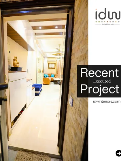 A view from the entrance of a project at Windsor Park, showing how the foyer opens up into the main living area, creating a sense of flow.