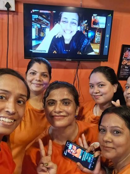 A happy selfie with my students. The smiles on their faces after a great workout session is my biggest reward.