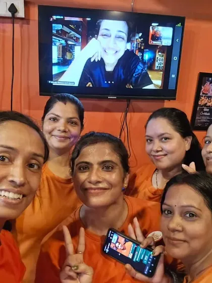 A happy selfie with my students. The smiles on their faces after a great workout session is my biggest reward.