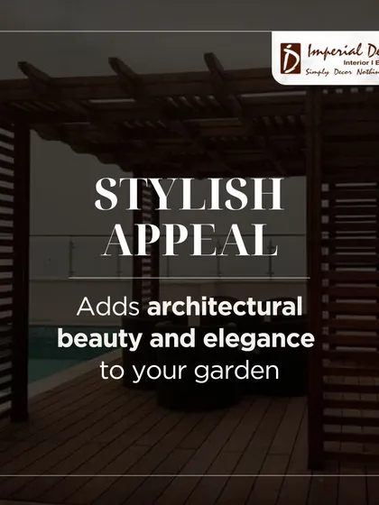 The stylish appeal of a well-built pergola is undeniable. This structure adds a strong architectural element to the garden, creating a focal point that is both beautiful and functional.