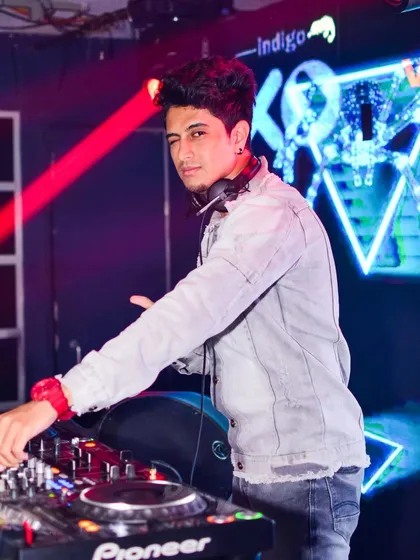 At Indigo XP, getting ready to play a custom Bollywood set. The right music makes the party, and I specialize in producing tracks that guarantee a great vibe.