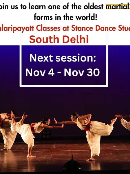 Always keep training and challenging yourself. Our regular Kalaripayattu sessions are open to beginners and seasoned practitioners looking to renew their confidence and strength.