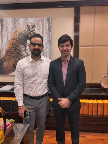 Meeting with a fellow advocate after a long time. It is inspiring to connect with humble and respectful individuals in our profession.