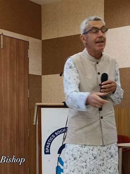 Geoffrey Bishop of the American Montessori Society presenting at the workshop. The event covered a range of topics, from the impact of India on Dr. Montessori to the importance of nature in education.
