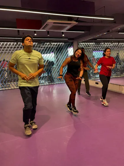 The joy on our faces says it all. This is what happens when your workout feels like a dance party.