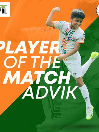 Captain Fantastic! Advik Bhatia, our Player of the Match, celebrating a well-deserved win with his U10 teammates.