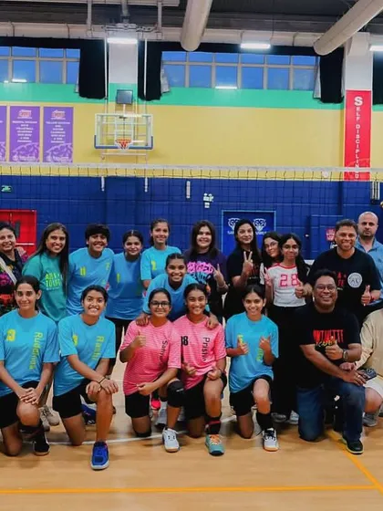 The full squad, including our amazing support staff and parents, celebrating the championship win. It truly takes a village.