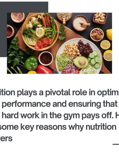 Nutrition plays a pivotal role in optimizing performance and ensuring your hard work in the gym pays off.