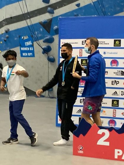Walking onto the podium to receive my silver medal in Los Angeles. These moments are a powerful reminder of what's possible with hard work and belief.