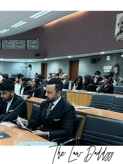 Inside the conference hall, focused on the proceedings. We discussed the critical need to protect the rights of content creators and innovators.