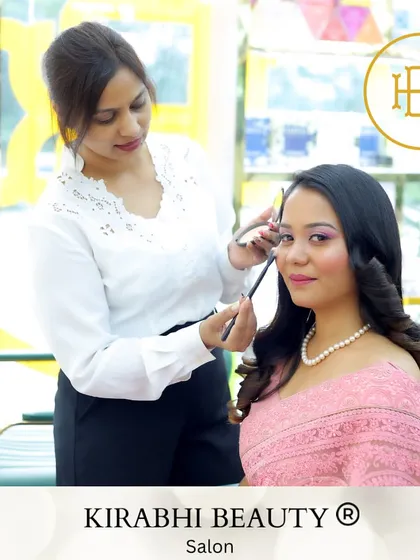 Here I am, in my element, giving a client a soft glam look. My focus is always on the details, from choosing the right eyeshadow shades to blending everything perfectly, ensuring my client looks and feels her absolute best.