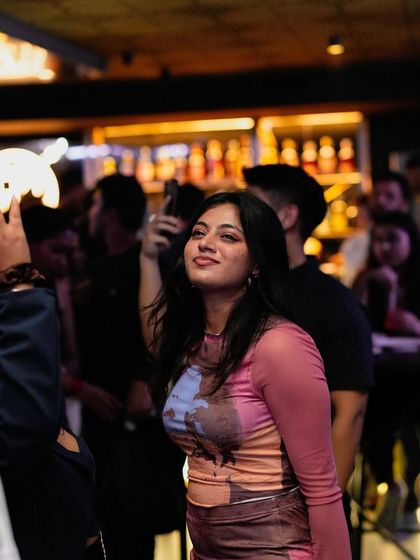 The crowd enjoying the 'Friday Switch' at Flo. The start of the weekend always brings a special energy.