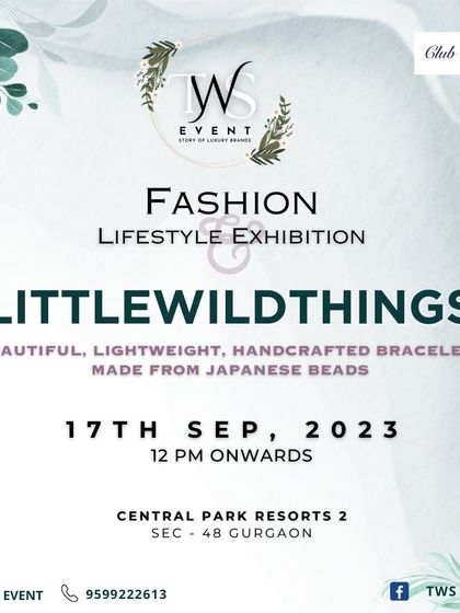 A clean, elegant poster for 'Littlewildthings', describing their beautiful, lightweight, handcrafted bracelets.
