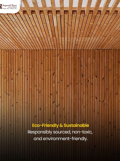 My Thermopine wood panels are eco-friendly and sustainable. They are responsibly sourced and non-toxic, making them a great choice for creating beautiful, environmentally-friendly walls and ceilings.
