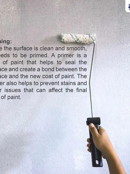 We apply a high-quality primer to seal the surface and create a strong bond for the new paint. This professional priming prevents stains from bleeding through and enhances the longevity of the final coat.