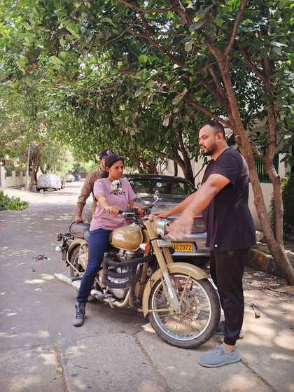 Providing guidance on clutch control and throttle response. These are the fine motor skills that we practice until they become second nature.